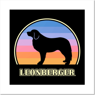 Leonberger Vintage Sunset Dog Posters and Art